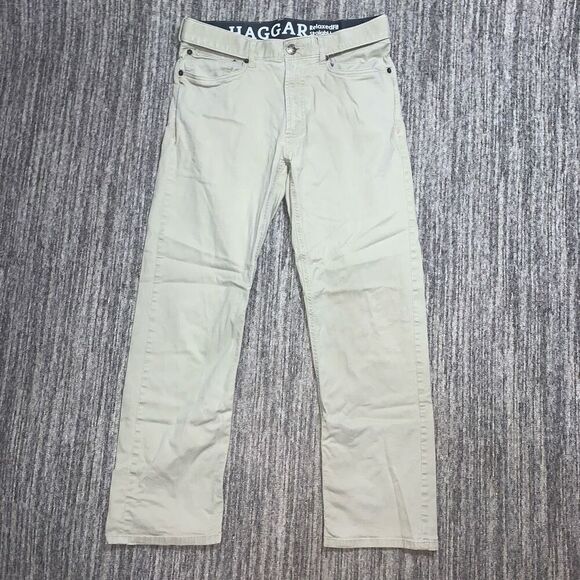 Haggar Relaxed Fit Straight Leg Men’s 32x30 Tan Khaki Comfort Pants Workwear‎ - Picture 1 of 5